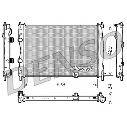 Chladič motora DENSO DRM46017