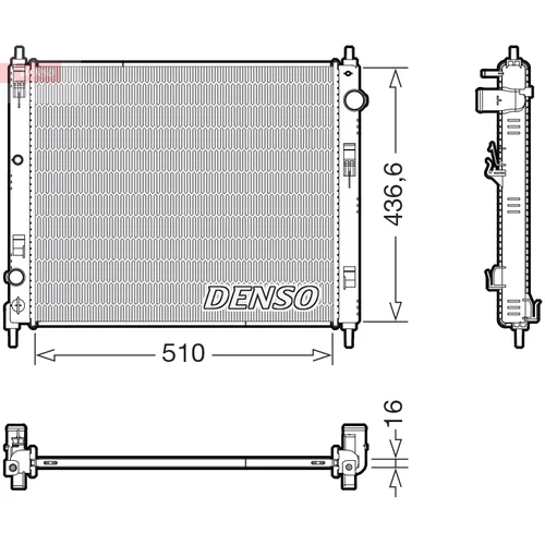 Chladič motora DENSO DRM46078