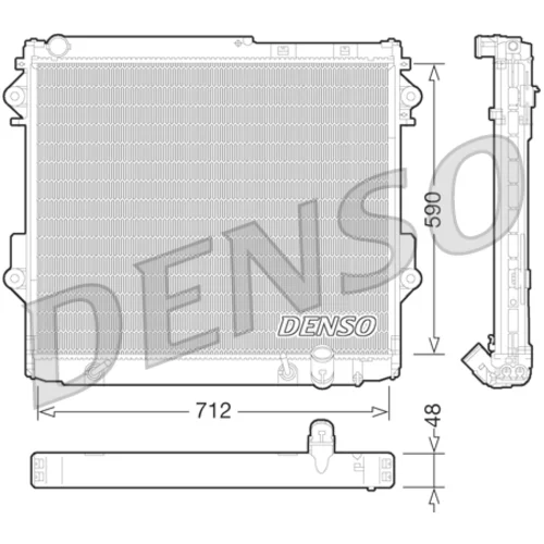 Chladič motora DENSO DRM50075