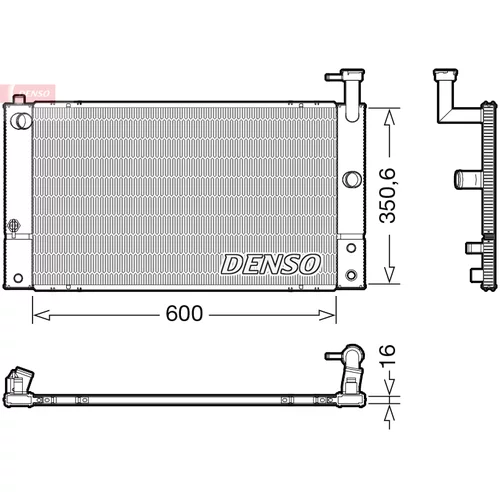 Chladič motora DENSO DRM50133