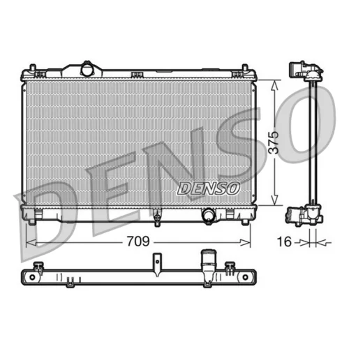 Chladič motora DENSO DRM51001