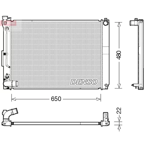 Chladič motora DENSO DRM51012