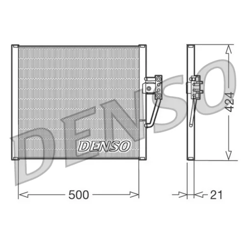 Kondenzátor klimatizácie DENSO DCN05005