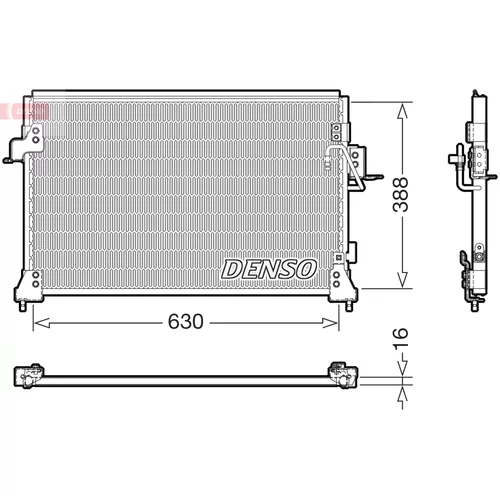Kondenzátor klimatizácie DENSO DCN14005