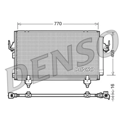 Kondenzátor klimatizácie DENSO DCN50031