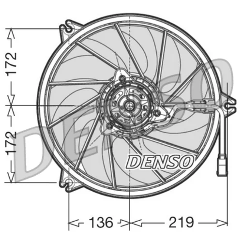 Ventilátor chladenia motora DENSO DER21008