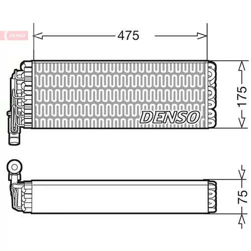 Výparník klimatizácie DENSO DEV12003