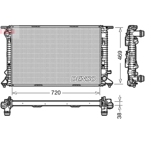 Chladič motora DENSO DRM02024