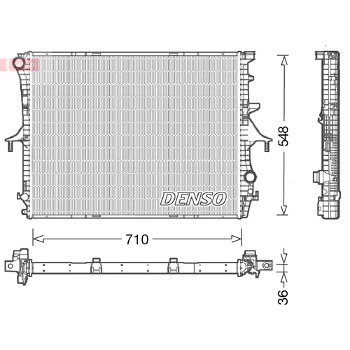 Chladič motora DENSO DRM02026