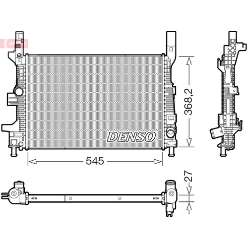 Chladič motora DENSO DRM10122