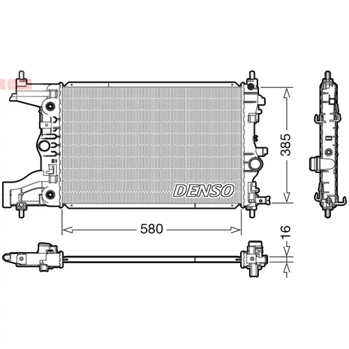 Chladič motora DENSO DRM20005