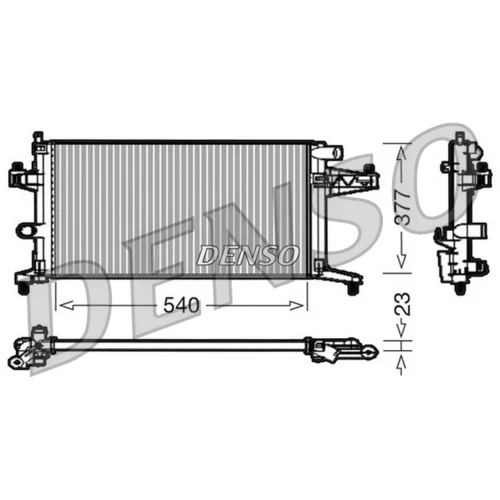 Chladič motora DENSO DRM20038