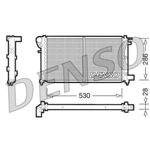 Chladič motora DENSO DRM21002