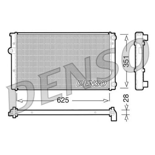 Chladič motora DENSO DRM32009