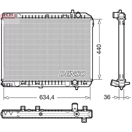 Chladič motora DENSO DRM43008