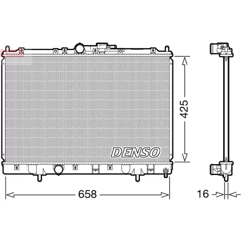 Chladič motora DENSO DRM45051