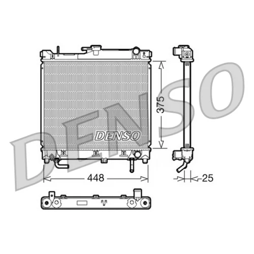 Chladič motora DENSO DRM47003