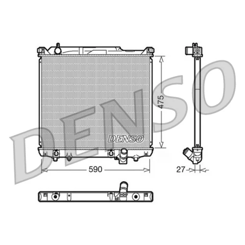 Chladič motora DENSO DRM47020