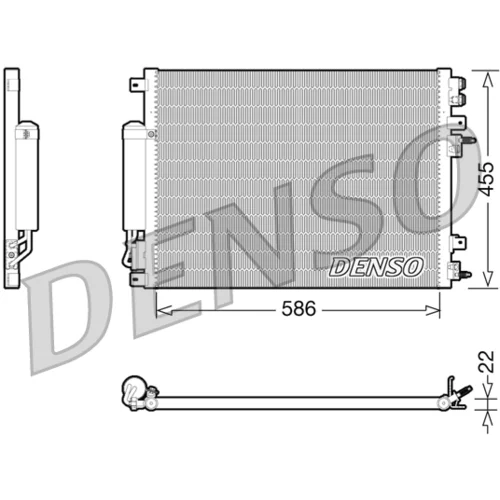 Kondenzátor klimatizácie DENSO DCN06001