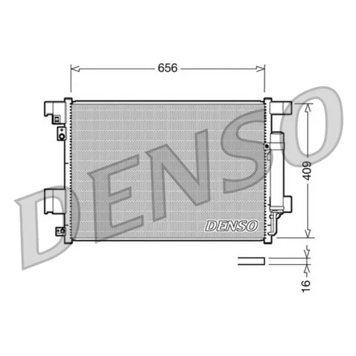 Kondenzátor klimatizácie DENSO DCN21001