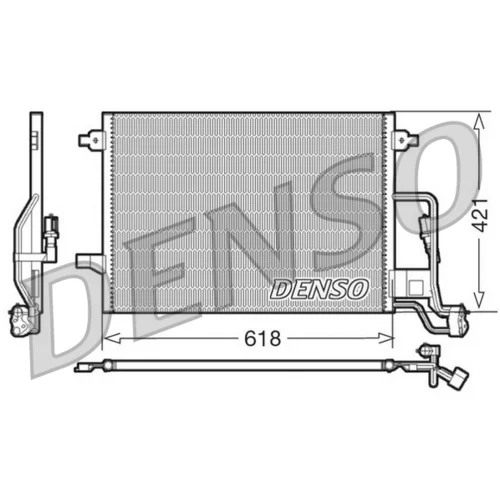 Kondenzátor klimatizácie DENSO DCN32018