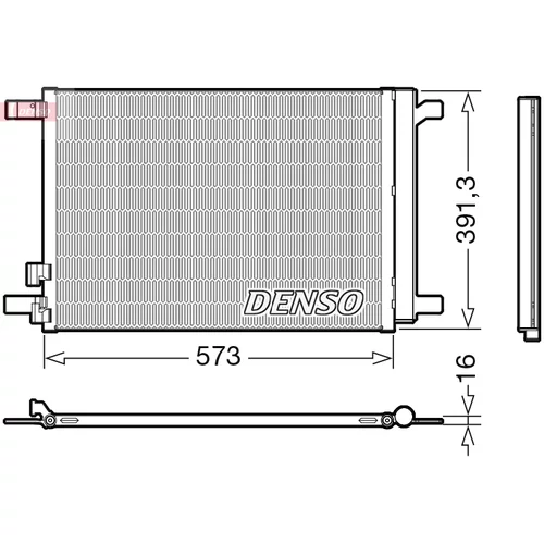 Kondenzátor klimatizácie DENSO DCN32066