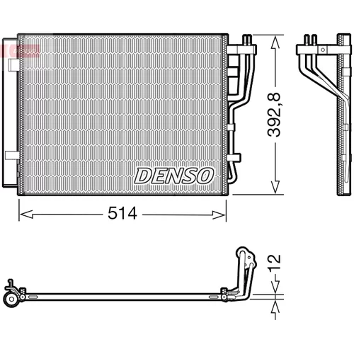 Kondenzátor klimatizácie DENSO DCN41014