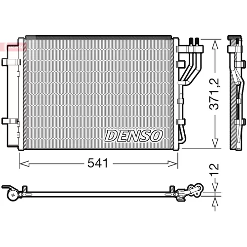 Kondenzátor klimatizácie DENSO DCN43010