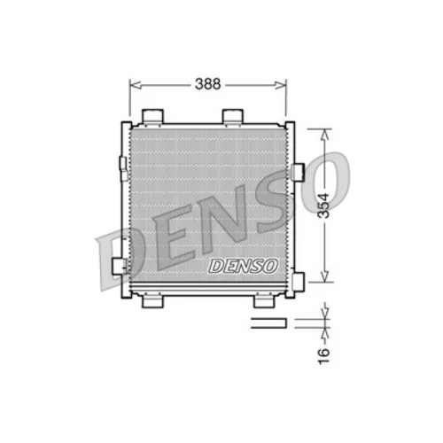 Kondenzátor klimatizácie DENSO DCN50040