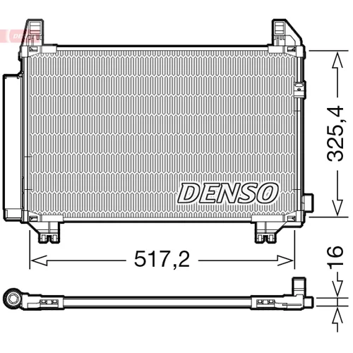 Kondenzátor klimatizácie DENSO DCN50107