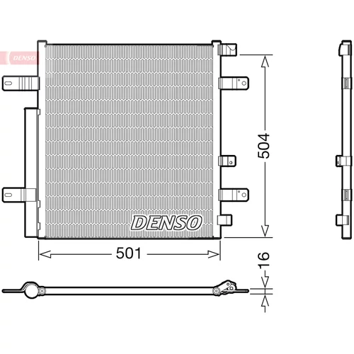 Kondenzátor klimatizácie DENSO DCN99054