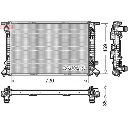 Chladič motora DENSO DRM02023