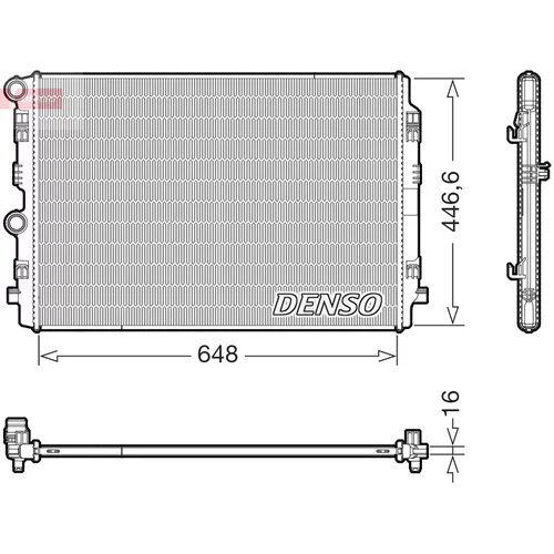 Chladič motora DRM02050 /DENSO/