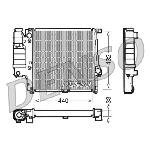 Chladič motora DENSO DRM05038