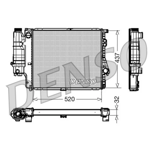 Chladič motora DENSO DRM05043