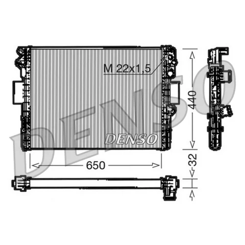 Chladič motora DENSO DRM12005