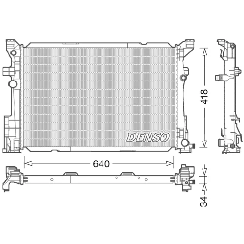 Chladič motora DENSO DRM17054