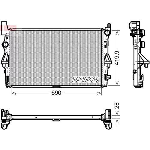 Chladič motora DENSO DRM17113