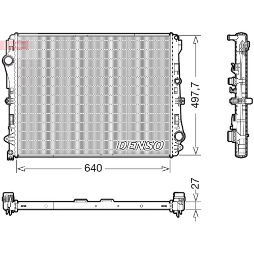 Chladič motora DENSO DRM17116