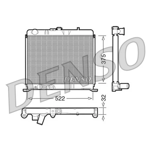 Chladič motora DENSO DRM21060