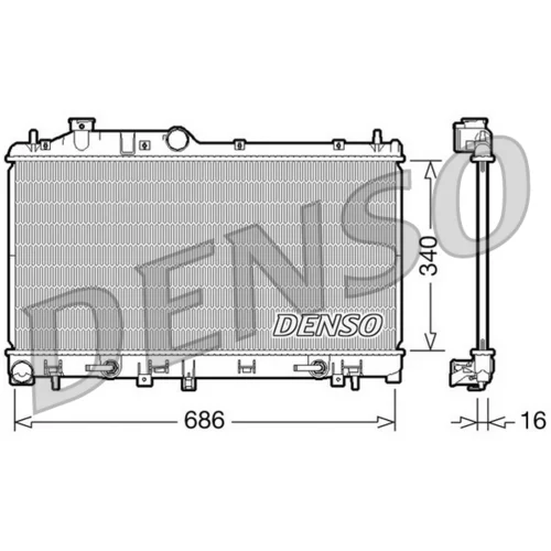 Chladič motora DENSO DRM36008