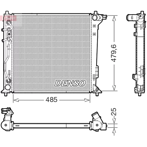 Chladič motora DENSO DRM41030