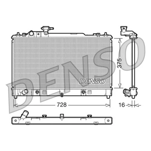 Chladič motora DRM44021 /DENSO/