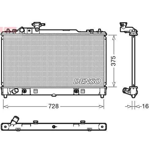 Chladič motora DENSO DRM44029