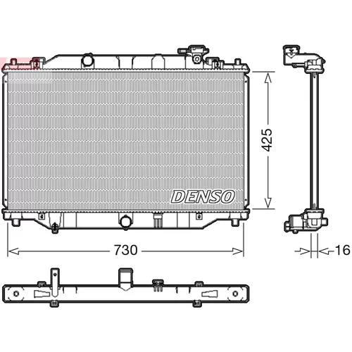 Chladič motora DENSO DRM44039