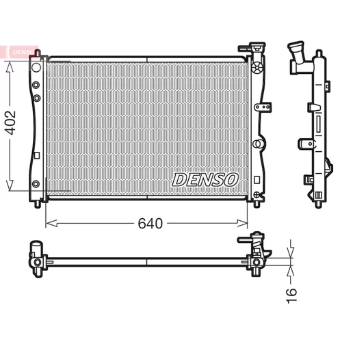 Chladič motora DENSO DRM45005