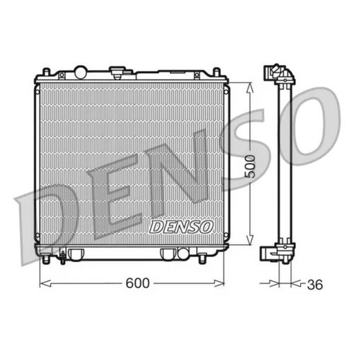 Chladič motora DENSO DRM45014