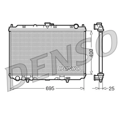 Chladič motora DENSO DRM46016