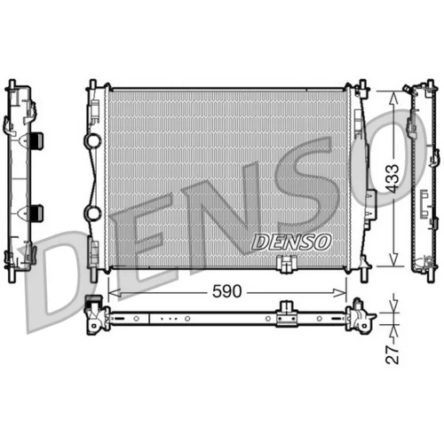 Chladič motora DENSO DRM46019