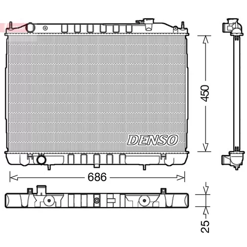 Chladič motora DENSO DRM46050